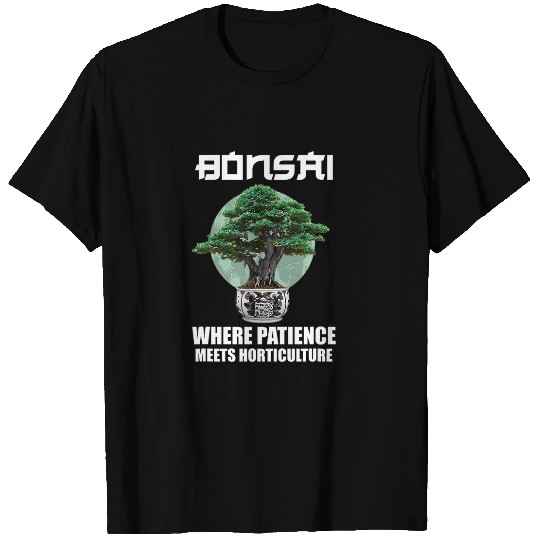 Bonsai Japan Silhouette Gardener Gardening Lover T-Shirts
