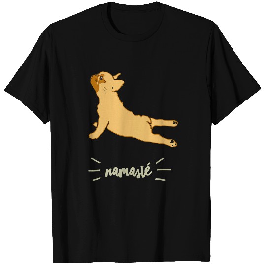 French Bulldog Doing A Yoga Pose Funny Dog illustration T-Shirts