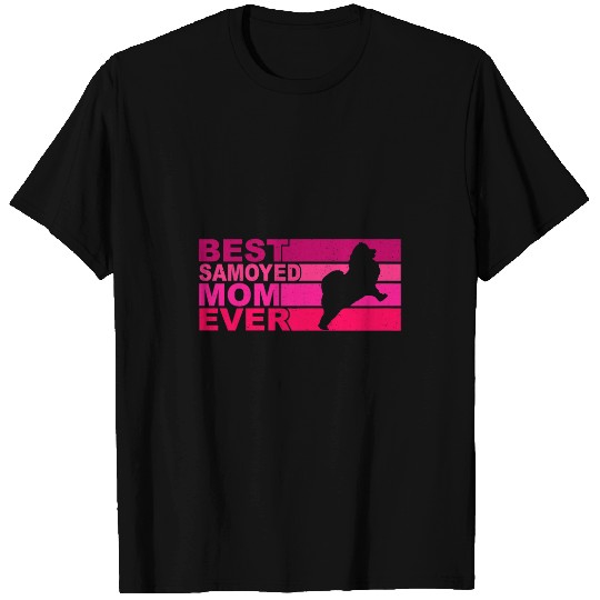 Dog Samoyed Womens bests Samoyed Mom Ever T-Shirts