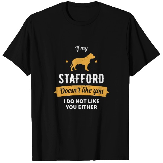 Dog Staffordshire Bull Terrier Funny vintages Stafford Terrier T-Shirts