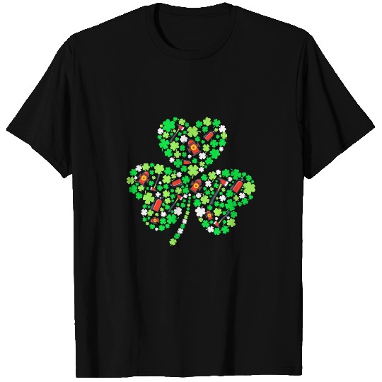 Fireman Firefighter Happy St Patricks Day Firefighter Shamrock Men Women Funny 64 Firemen T-Shirts