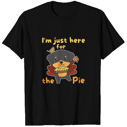 Dog Rottweiler Thanksgiving Day Outfits Turkey Rottweiler With Applepie 3 T-Shirts