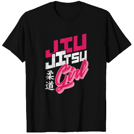 Jiu Jitsu Girl Women Kids Funny Martial Arts T-Shirts