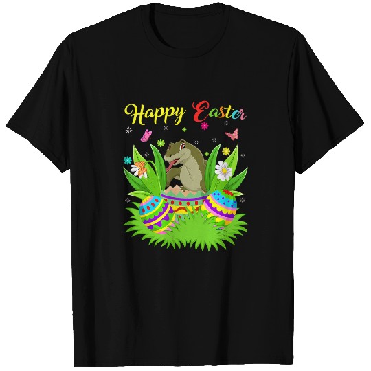 Dragons Komodo Dragon Lover Easter Egg Funny Komodo Dragon Easter T-Shirts