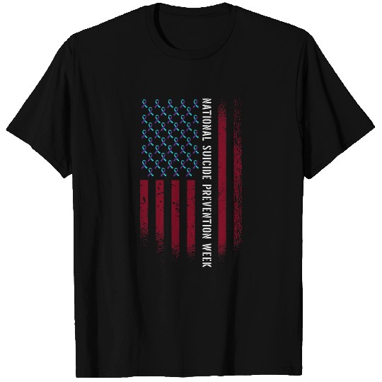 American Advocacy Flag National suicides Prevention Week T-Shirts