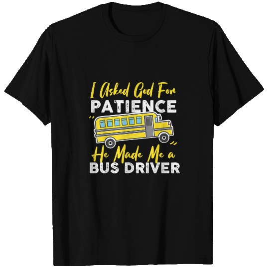 Christian Funny School Bus Driver Christian Design with God Christ T-Shirts
