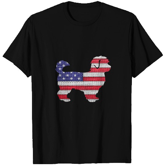 Dog Maltipoo Patriotic MALTIPOO Love American Flag vintages Funny Gift T-Shirts
