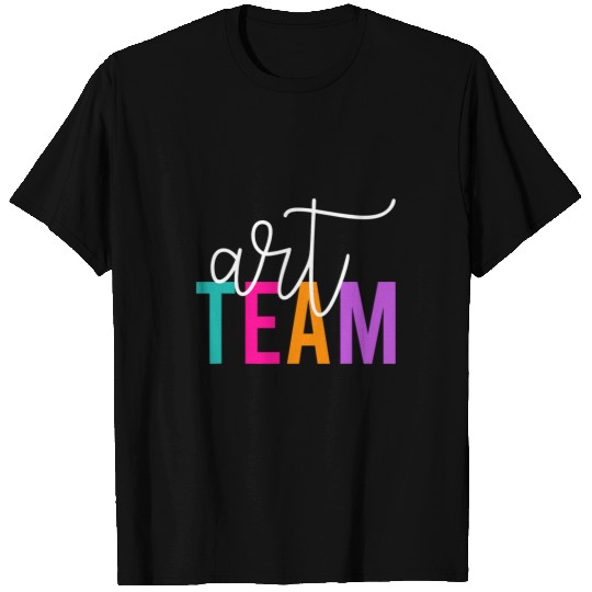 Art Teacher Gift for Her Rainbow Color First Day School T-Shirts