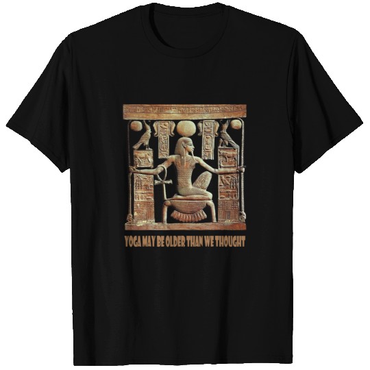 Namaste Yoga may be older than we think Ancient Egyptian Pharaoh Meditation T-Shirts
