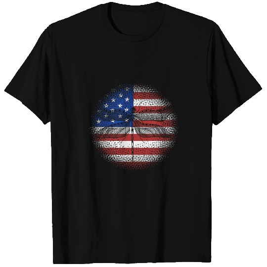 Dragonfly American Flag USA Patriotic 4th Of July T-Shirts