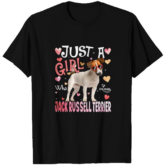 Dog Jack Russell Just A Girl Who Loves Jack Russell Terrier Girls Dog Lover197 T-Shirts