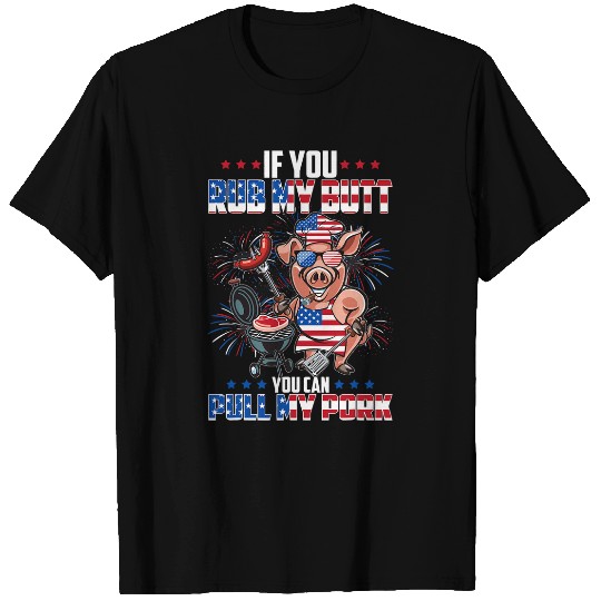 BBQ Chef Pig 4th of July BBQ Party Barbecue Lovers T-Shirts