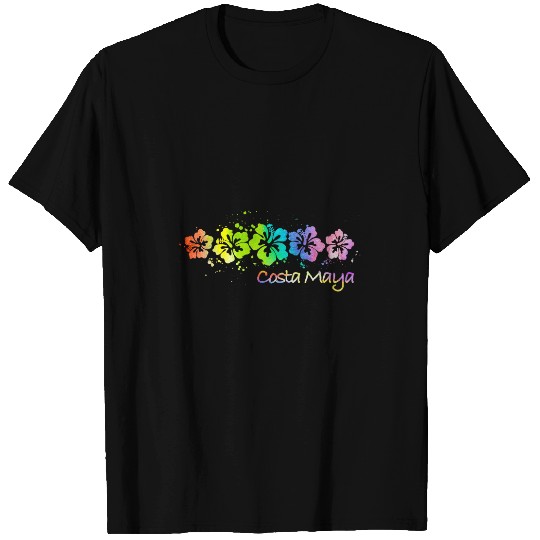 Surf Life Costa Maya Mexico Watercolor Beach Surf T-Shirts