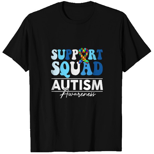 Autism Support Squad Sunflower Hair Neurodiverse T-Shirts