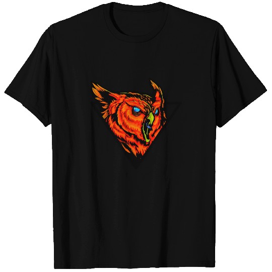 Angry Fierce Owl illustration T-Shirts