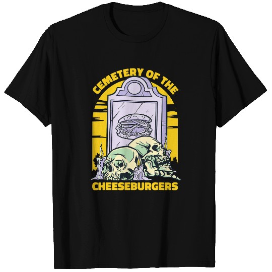 Gravestone Cemetery Skull Bizzar Parody T-Shirts