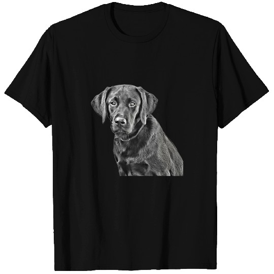 Labrador Lab Dog Black Lab Graphic Novel Filter Black Labrador Retriever T-Shirts
