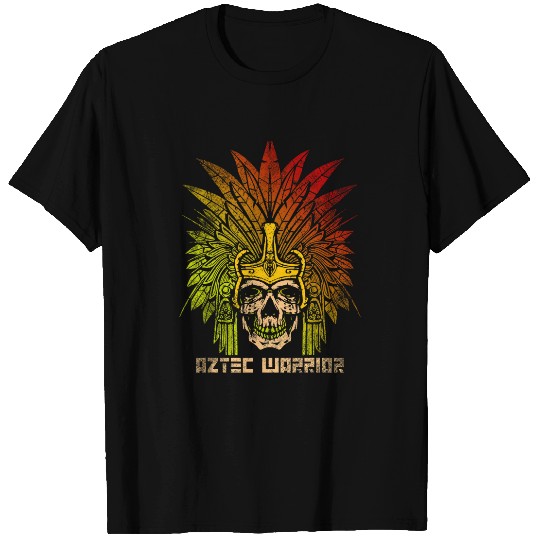 Aztec Warrior King Mexico Aztec Art Mayas T-Shirts