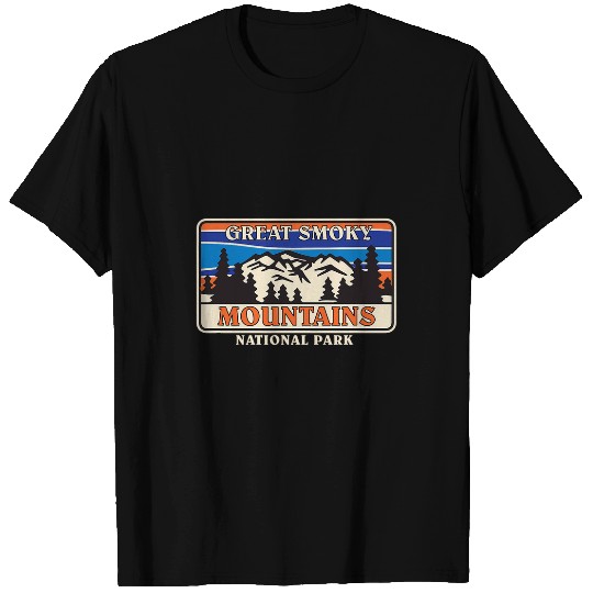 Great Smoky Mountains National Park Retro Landscape T-Shirts