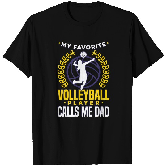 Fathers Day Volleyball Player Sports Dad Papa Daddy T-Shirts