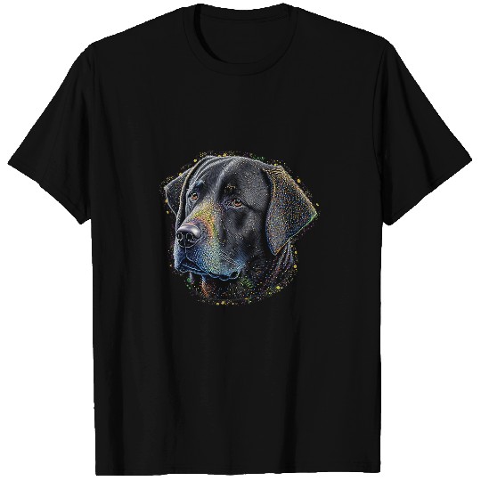 Funny Labrador Lab Dog Retriever Labrador Lover Colorful Art Dog Mom Dog Dad T-Shirts