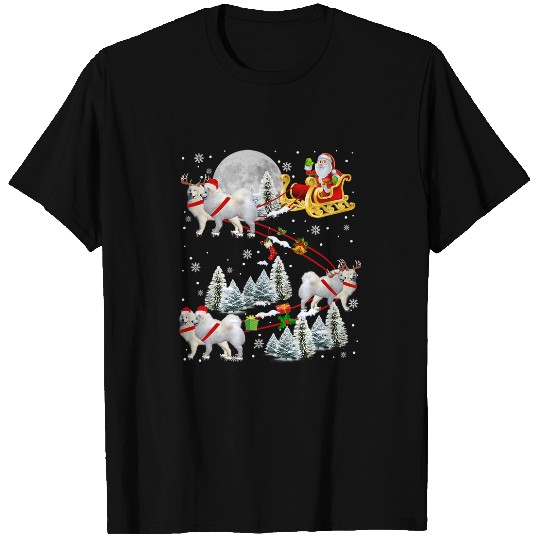 Dog Samoyed xmass Samoyed Sledge Christmas Sledge Santa Dog T-Shirts