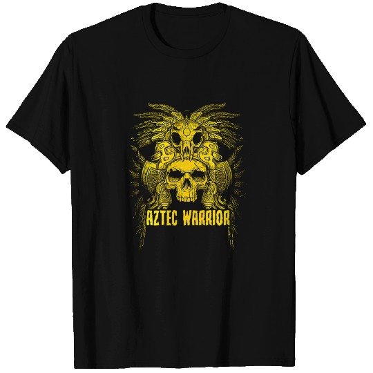 Aztec Warrior King Mexico Native Aztec Art Mayas 2 T-Shirts