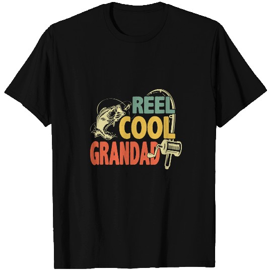 Fishing reel cool grandad fishing s fars day Fisher T-Shirts