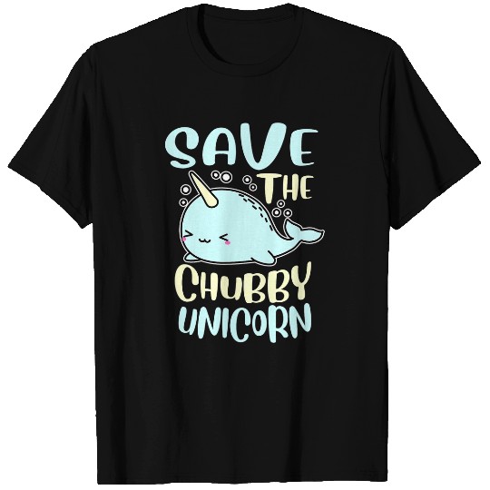 Funny Save The Chubby Unicorns Narwhal T-Shirts