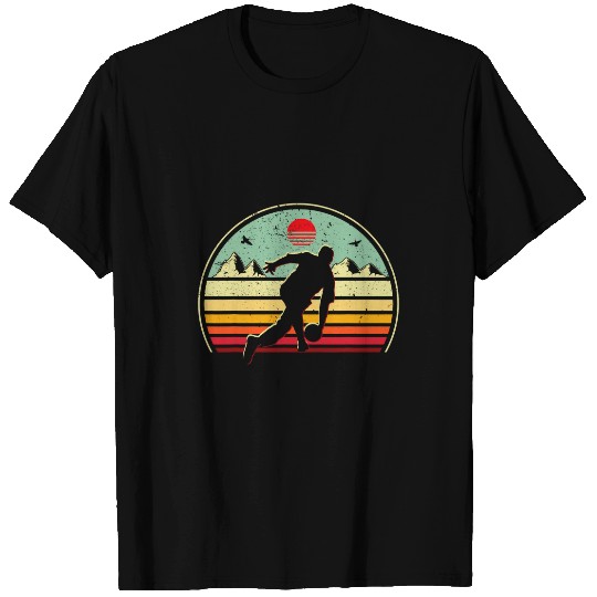 Bowling sports lover retro vintages sunset art bowler gift T-Shirts