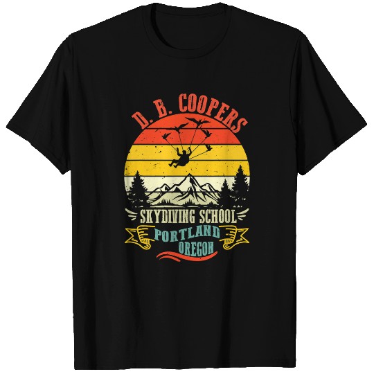 Skydiving Gift D B Coopers Skydiving School Portland Oregon Funny T-Shirts