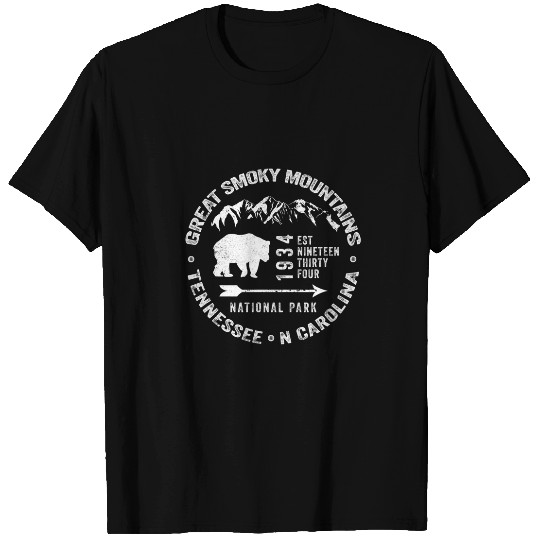 Great Smoky Mountains National Park NC TN Grunge Art Novelty T-Shirts