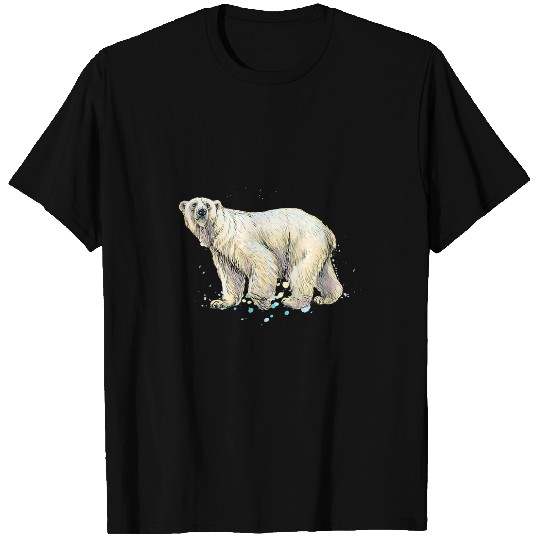 Funny Bear Polar bear north pole polar bear environmental protection 1 Cute Bears T-Shirts