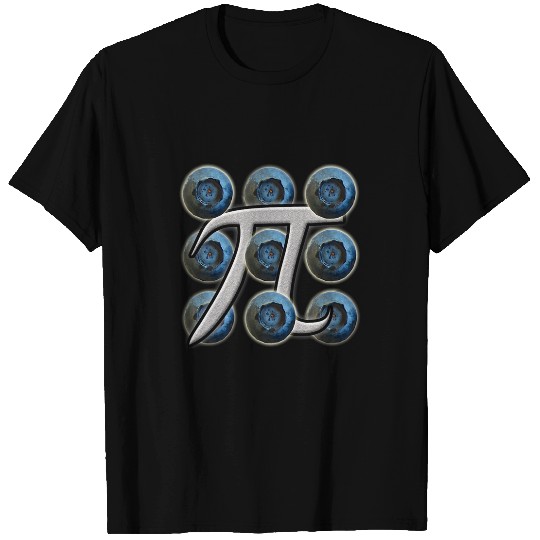 Blueberry Pi or Pie Food Graphic Art Pi Day T-Shirts