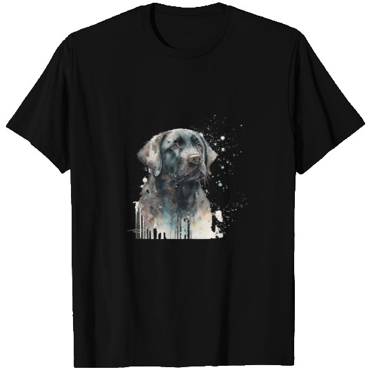 Funny Labrador Lab Dog Black Lab Black Labrador Retriever Puppy Dog Mom Animal 438 T-Shirts