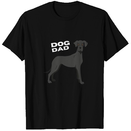 Dog Great Dane Mens Black Great Dane Dog Dad Man T-Shirts