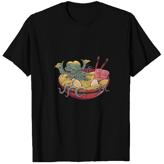 Octopuss Lover Ramen Cthulhu T-Shirts