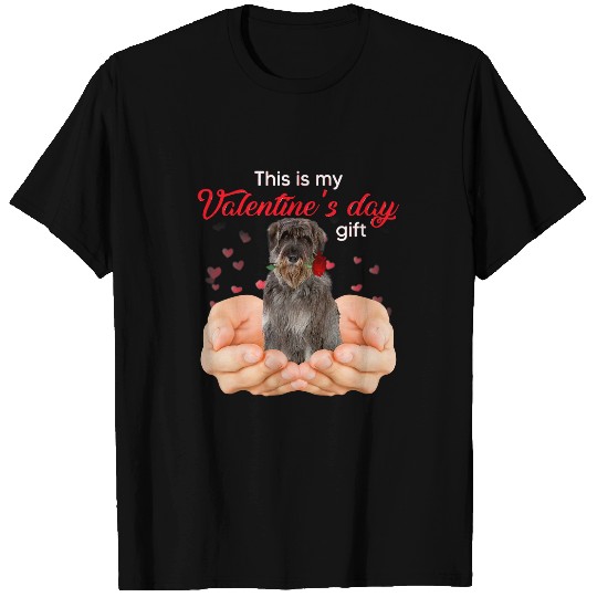 Dog Schnauzer Cute Giant Schnauzer This Is My Valentines Day Pajama T-Shirts