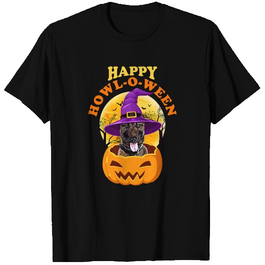 Belgian Malinois Dog HowlOWeen Witch Funny Halloween T-Shirts