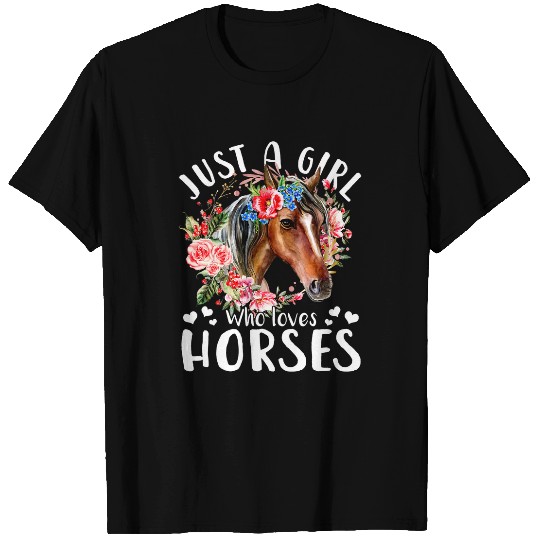 floral horse girl tee horse tee women Cowgirls tee equestrian T-Shirts