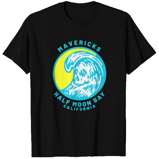 Surf Life Mavericks Half Moon Bay Surfing T-Shirts