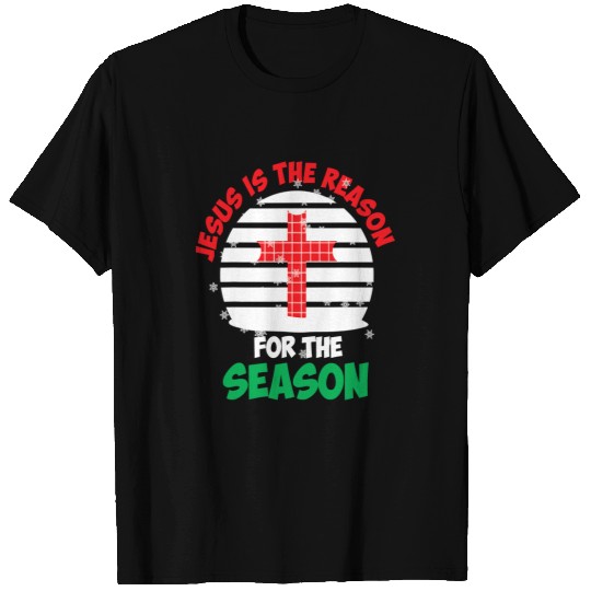 Christian Jesus Christ Christian Opened Jesus is The Reason For the Season 24 Bible Verse Christ T-Shirts