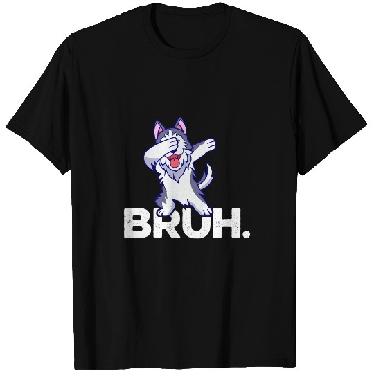 Goldendoodle Mom BRUH Husky Doodle Dog Lovers Dad BRUH Funny Design Cute Doodle Dog T-Shirts