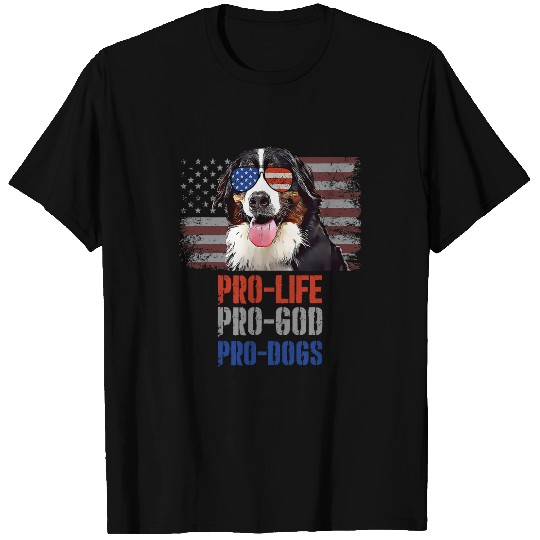 Christian Bernese Mountain Dog Pro Life Pro God Pro Dogs Christ T-Shirts
