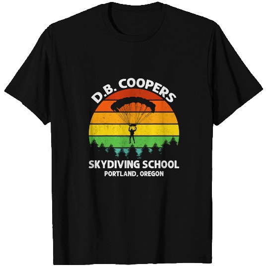Skydiving Gift D B Cooper Skydiving School Portland Oregon Funny Vintage T-Shirts