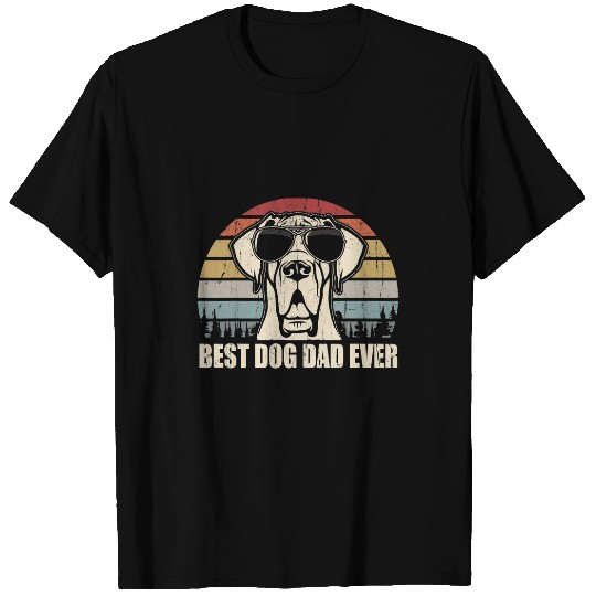 Dog Great Dane Mens Great Dane Dad bests Dog Dad Ever Funny vintages Retro T-Shirts