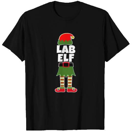 Lab Tech ELF Christmas Laboratory Tech Phlebotomist Draw T-Shirts