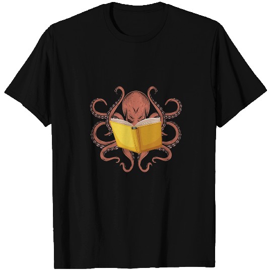 Reading Book Octopuss Read Reader Book Bookworm Literature Gift Reader T-Shirts