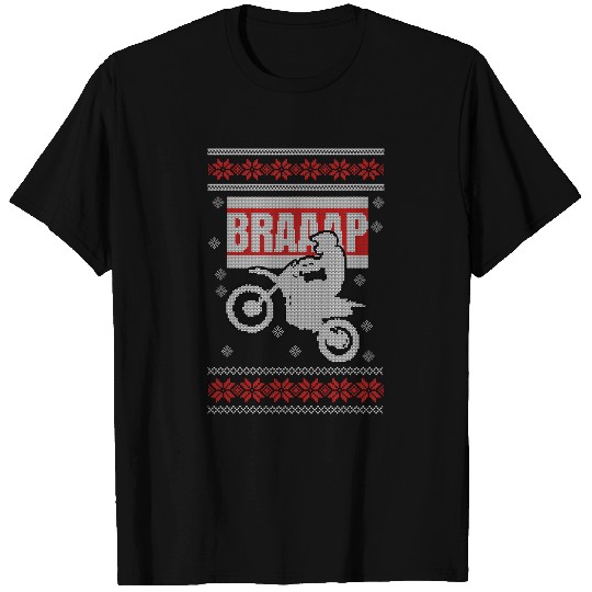 Knitting Yarn Dirt Bike Motocross MX Ugly Motorcycle Christmas Gift T-Shirts