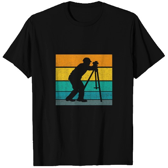 Land Survey Retro Land Surveyor Land Surveying Analyst T-Shirts